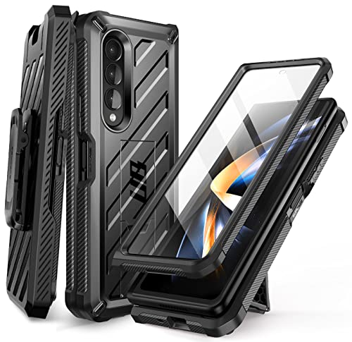 SUPCASE for Galaxy Z Fold 4 Case with Stand BeltClip Unicorn Beetle Builtin Screen Protector MilitaryGrade Drop Protection Heavy Duty Protective Phone Case for Samsung Fold 4 Black - Image 1