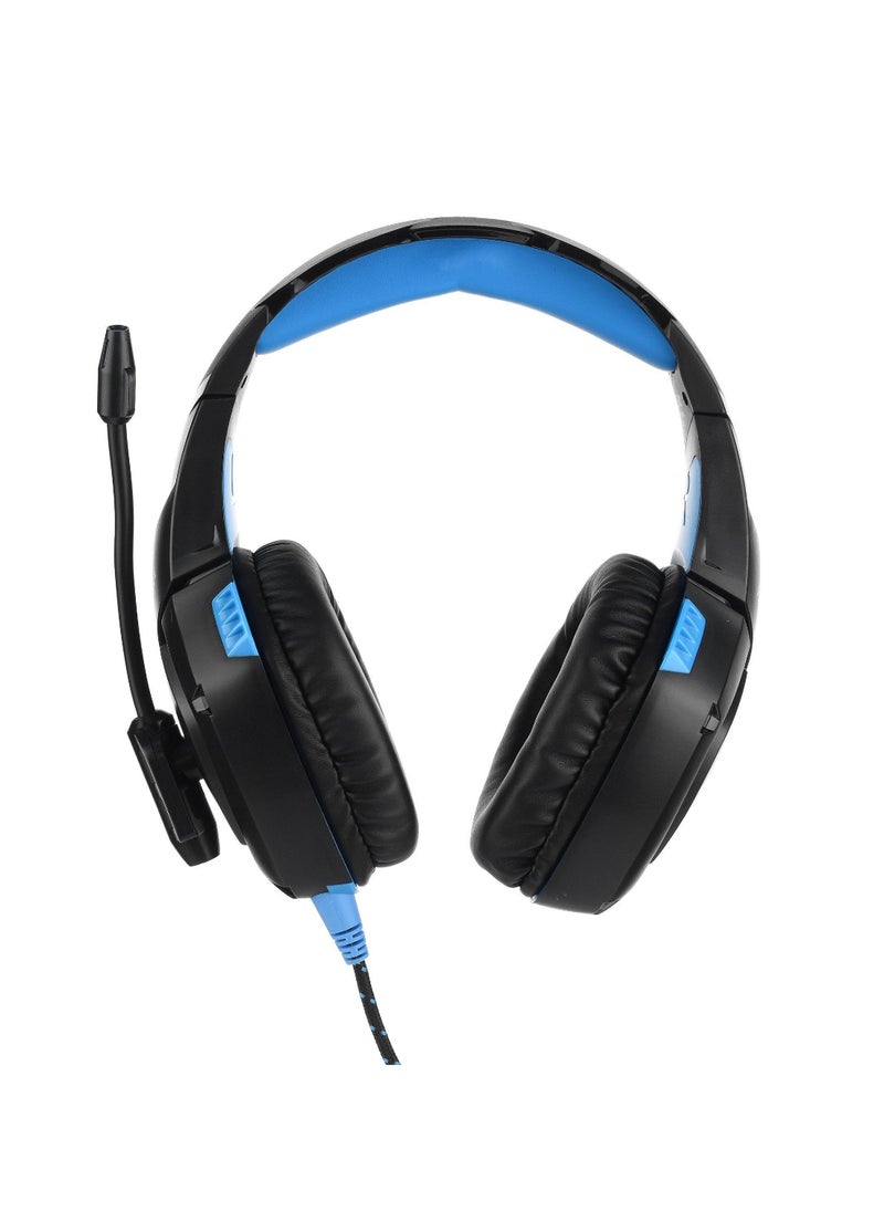 Game Master Wired Headset 35mm Black  Blue  - Image 3