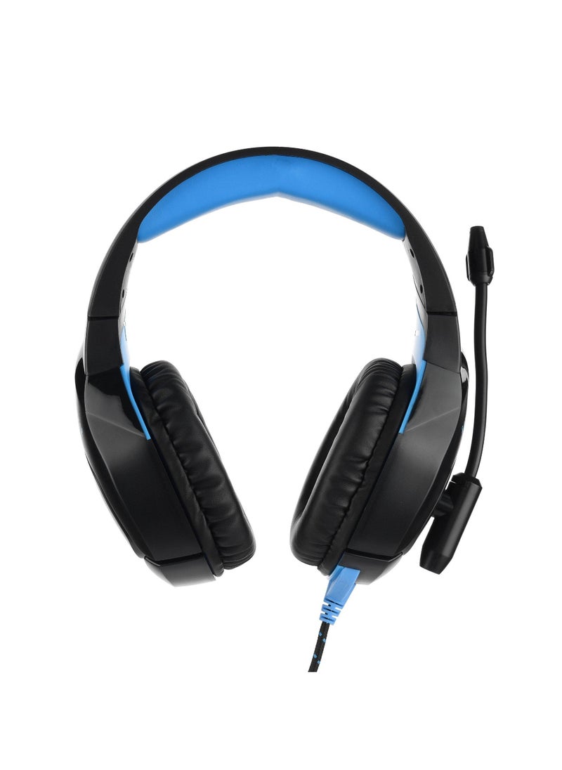 Game Master Wired Headset 35mm Black  Blue  - Image 2