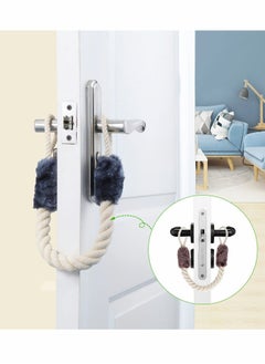 واي آند دي Door Stop Stopper Rope Anti-Crash Handles Anti-Collision Baby Safety Finger Pinch Guard Protectors 4 Pcs  - Image 4