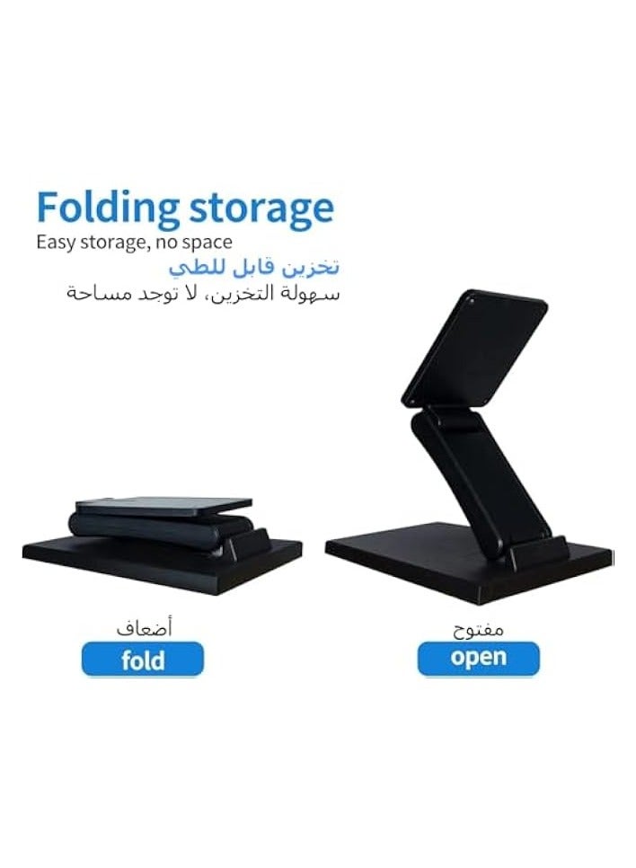 erorex Adjustable LCD Monitor Stand, Metal Folding Monitor Stand Touch Screen, Monitor Desk Bracket with VESA Hole, 75x75mm 100x100mm All in One PC Stand Single Monitor Stand Mount (Black) - Image 5