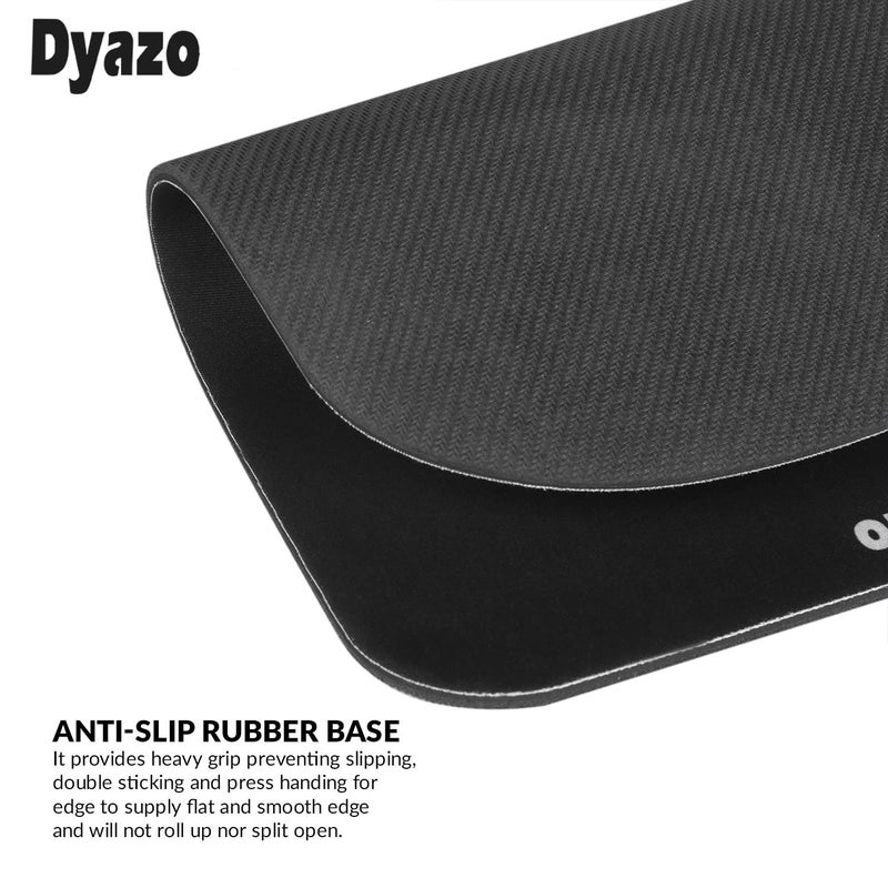 Dyazo Ergonomic Design Memory Foam Gel Mouse Pad with Cushion Non-Slip Rubber Base Mousepad Wrist Support Suitable for Computer, Notebook,Laptop, Work from Home & Office (Black) - Image 5