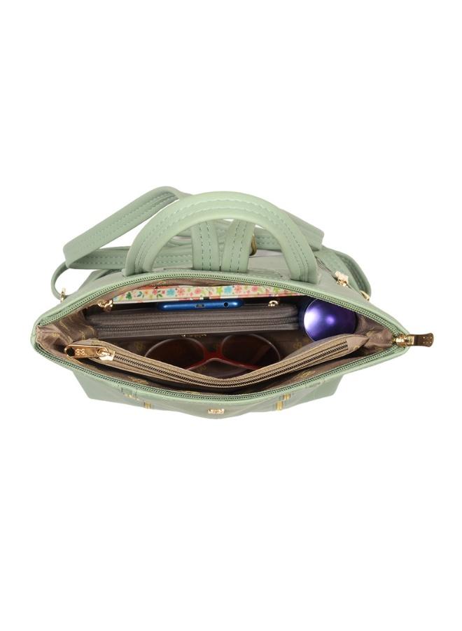 Baggit Women Green Backpack Medium Size | Ladies Stylish Casual Purse Bag - Image 5