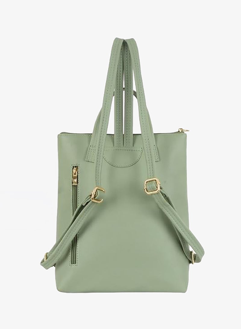 Baggit Women Green Backpack Medium Size | Ladies Stylish Casual Purse Bag - Image 4