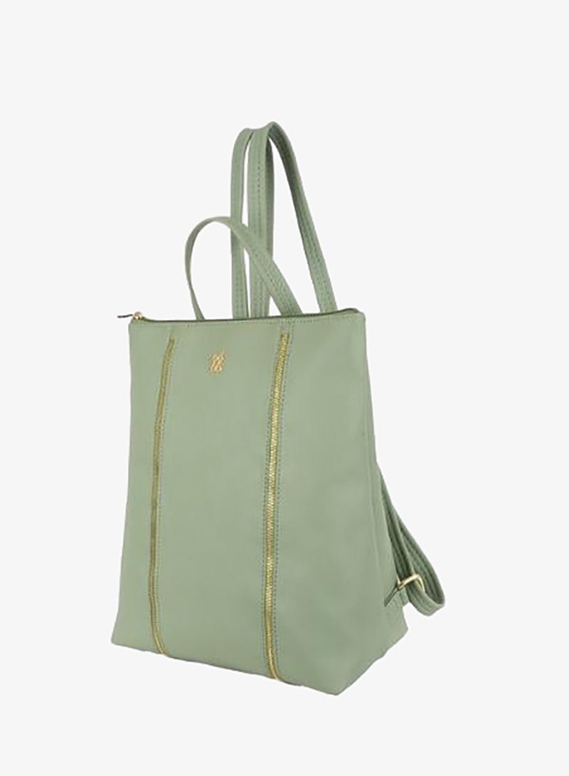 Baggit Women Green Backpack Medium Size | Ladies Stylish Casual Purse Bag - Image 3