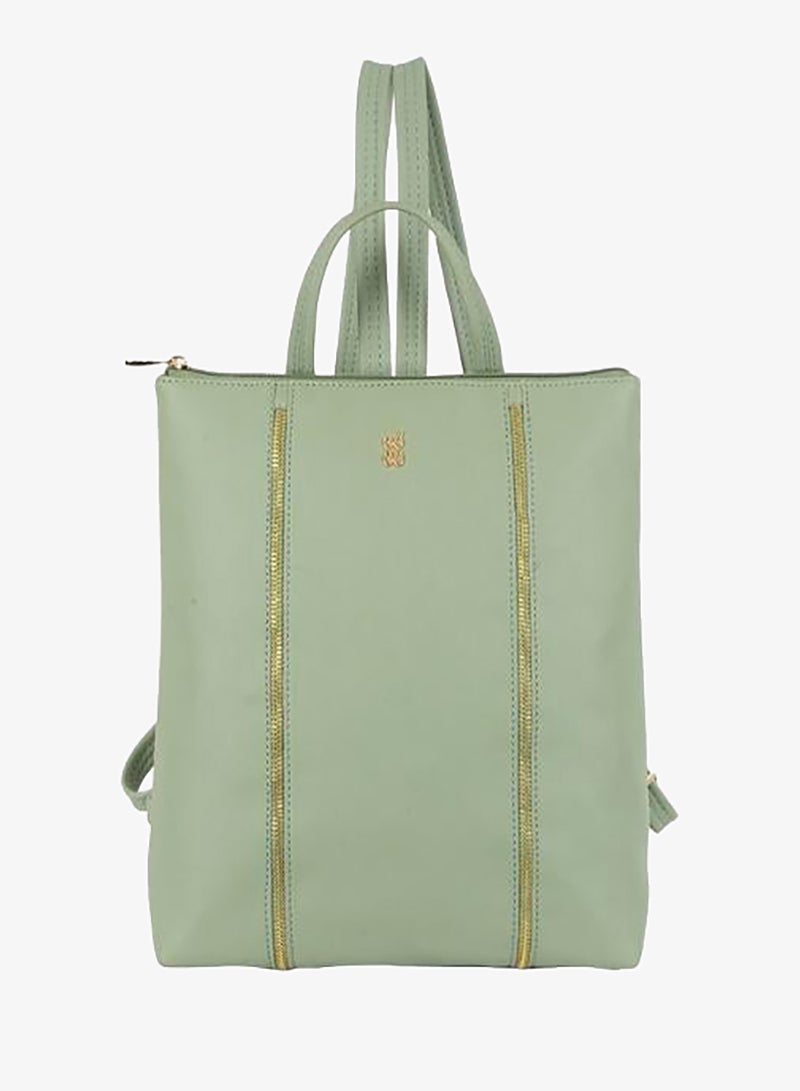 Baggit Women Green Backpack Medium Size | Ladies Stylish Casual Purse Bag - Image 2