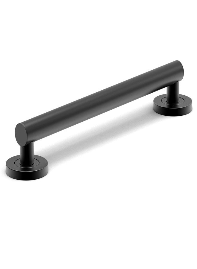 AmeriLuck 16 inches Stainless Steel Designer Grab Bar for Bath Safety, Collection Glacier, ADA Compliant 500lbs Loading Capacity, Matte Black - Image 2