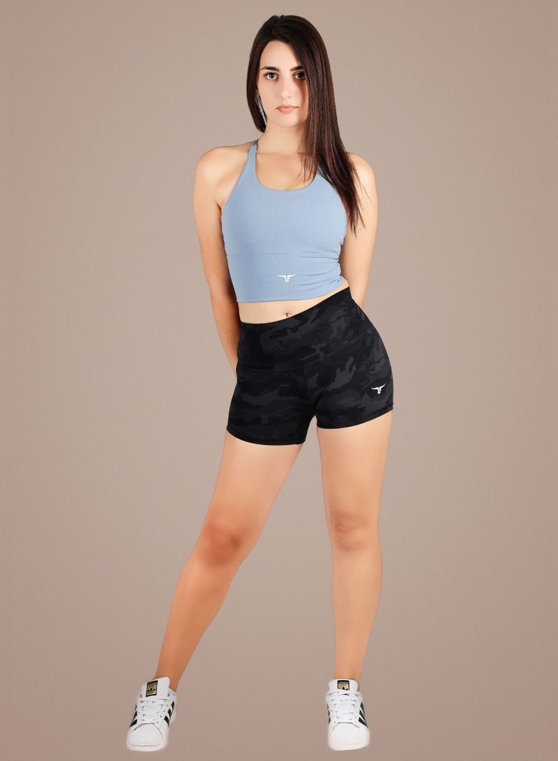 THUGFIT AeroFit High-intensity Long Line Sports Bra - Sky Blue - Image 4