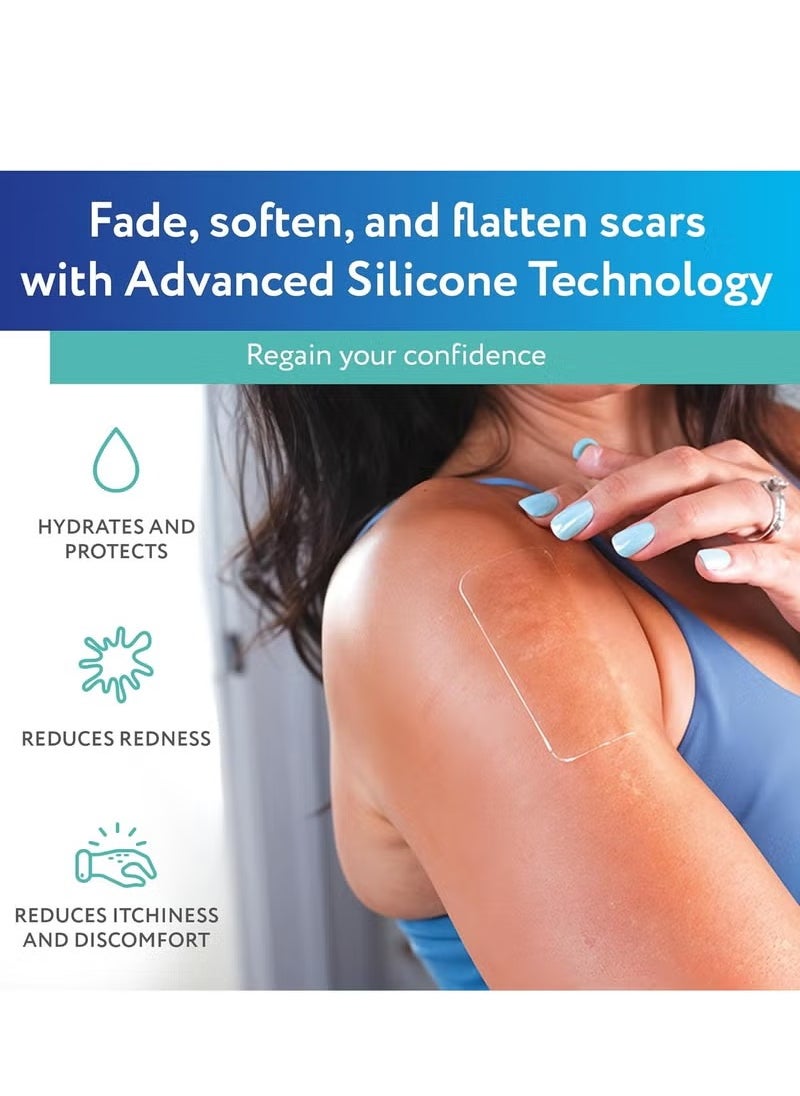 scaraway ScarAway Clear Silicone Scar Sheets, White, 6 Count  - Image 2