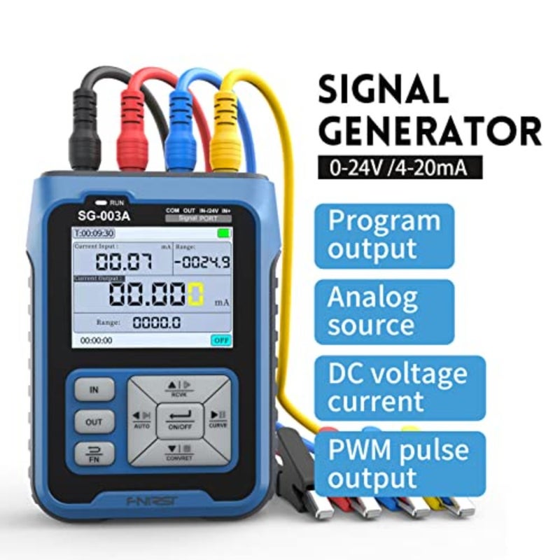 Portable Handheld 0-10V 4-20mAh Adjustable Current Voltage Simulator Signals Generator Sources Calibrator Transmitters with 2.4 Inch LCD Display Screen - Image 2