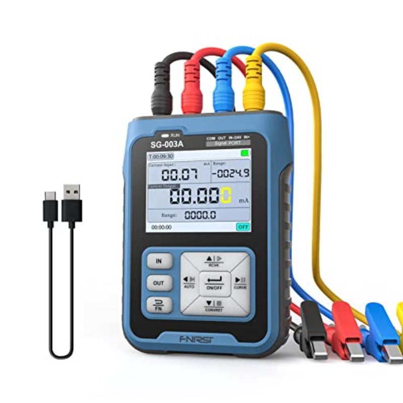 Portable Handheld 0-10V 4-20mAh Adjustable Current Voltage Simulator Signals Generator Sources Calibrator Transmitters with 2.4 Inch LCD Display Screen - Image 1
