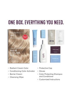Madison Reed Radiant Hair Color Kit, Medium Smoky Blonde for 100% Gray Coverage, Ammonia-Free, 9NA Pisa Blonde, Permanent Hair Dye, Pack of 1  - Image 1