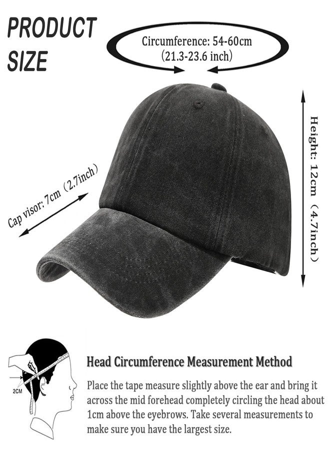 LYDTICK 8 Pack Vintage Washed Baseball Cap Golf Dad Hat Distressed Cotton Plain Trucker Hats for Men Women, 8 Colors - Image 2