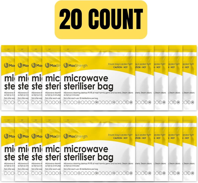 Max Strength Premium Microwave Sterilizer Bags (20pcs) - Image 3