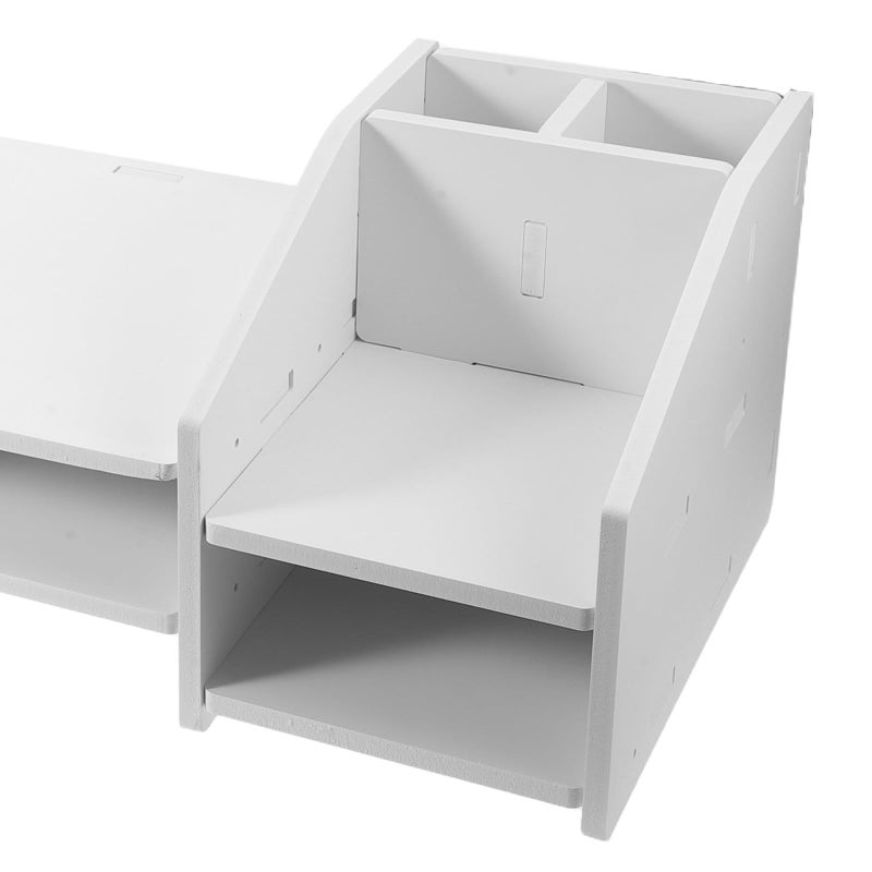 Computer Monitor Stand With Storage 63x23cm Ergonomic Desk Riser For Home Office - Image 4
