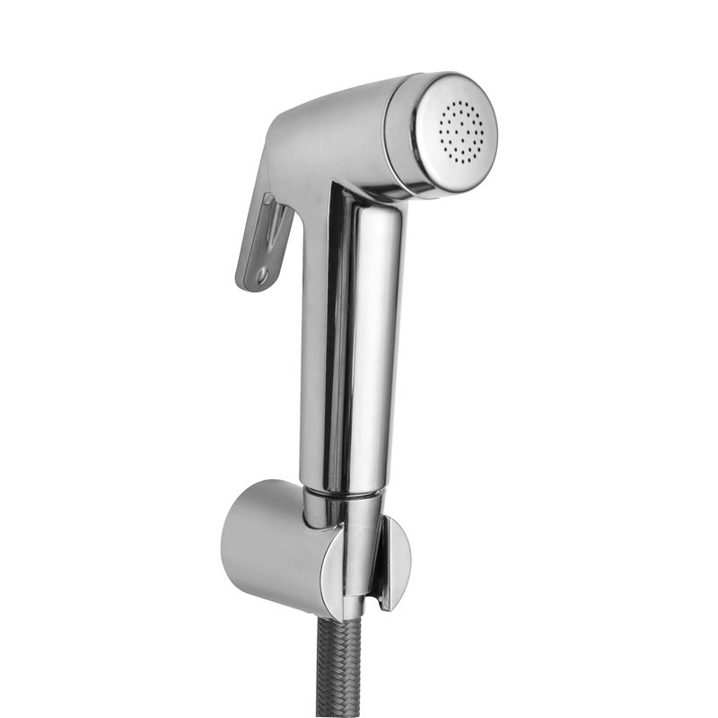 Waterman Opal Health Faucet ABS Material with 1125 Mtr Fibre Nylon Hose Pipe and Hook Jet Spray for Toilet Bidet Sprayer Health Faucet for Toilet Gun Handheld Faucet Toilet - Image 1