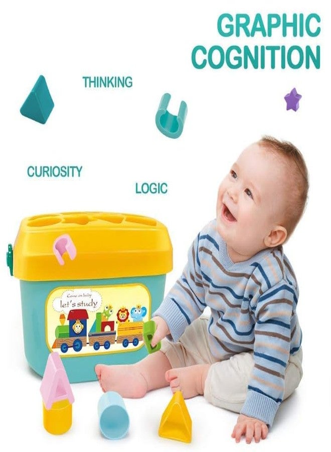 ZEELPETAL Baby First's Block Shape, Sorter, Colors,Baby and Toddler, ABCD Shape, Toys for 1 Year Old Girl (1Pcs) (Multicolor) - Image 4
