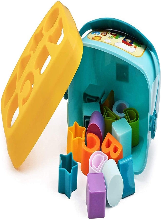 ZEELPETAL Baby First's Block Shape, Sorter, Colors,Baby and Toddler, ABCD Shape, Toys for 1 Year Old Girl (1Pcs) (Multicolor) - Image 3