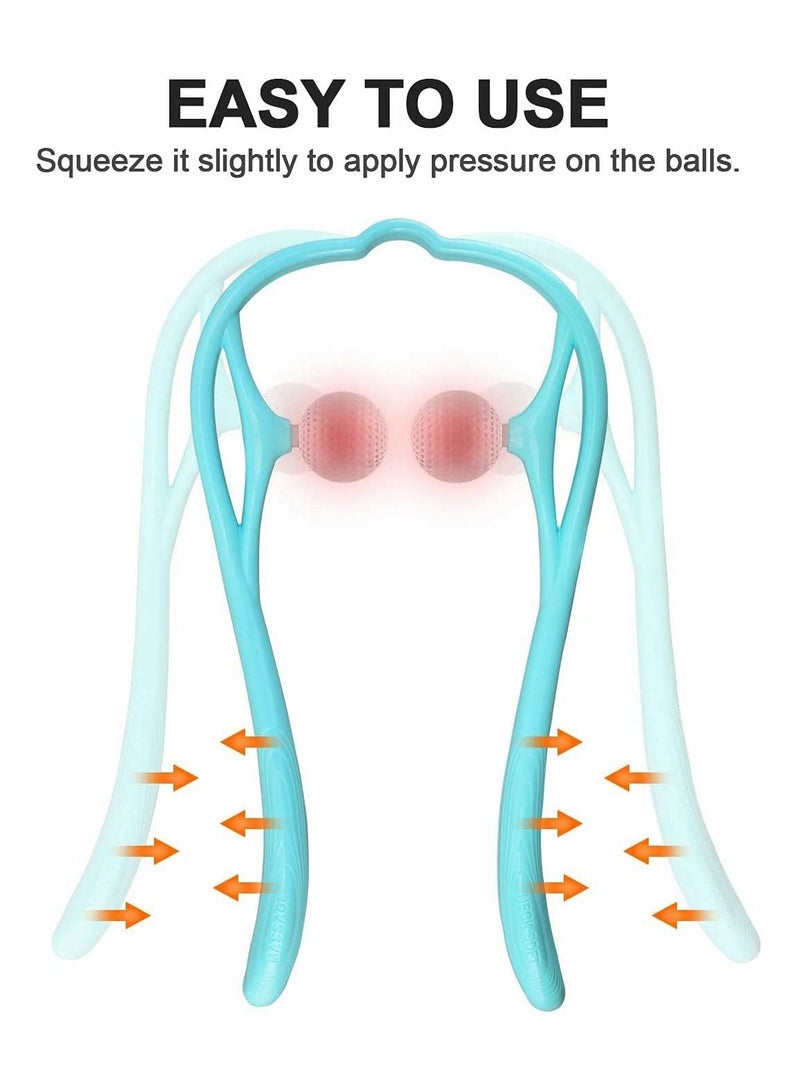 Neck Massager, Manual Self-Muscle Massage, Shoulder Acupressure Trigger Points, Deep Tissue Massage - Image 5