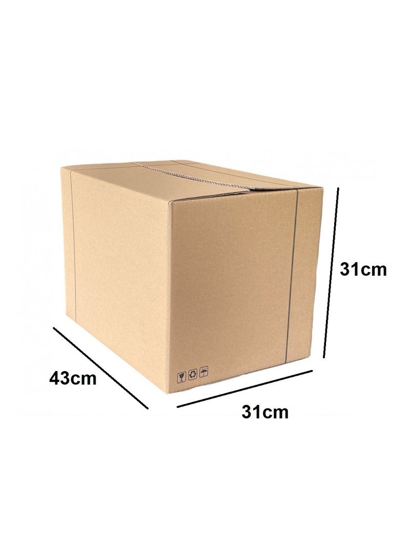 25 قطعة كرتون فارغة 43x31x31سم - Image 3