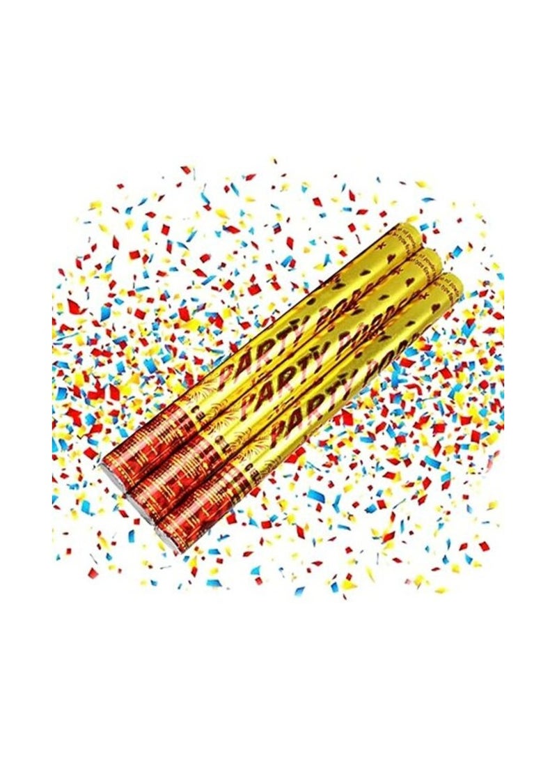 بروماس - 3 قطع من أغطية الحفلات الملونة لأعياد الميلاد والاحتفالات وحفلات الأطفال وحفلات تقطيع الكيك - حجم متوسط