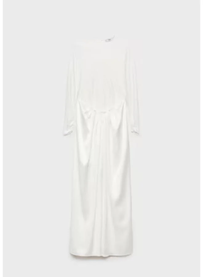 MANGO Draped Jersey Dress