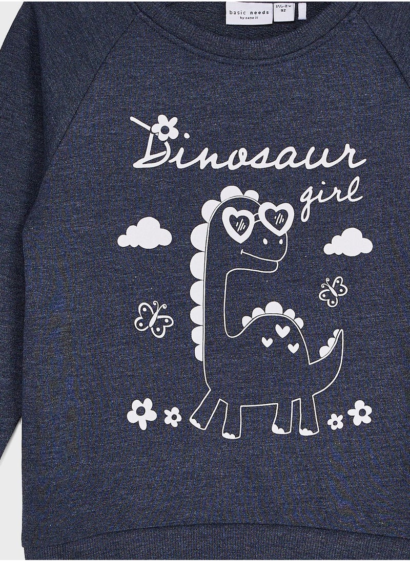 NAME IT - Kids Dinosaur Sweatshirt - Image 1
