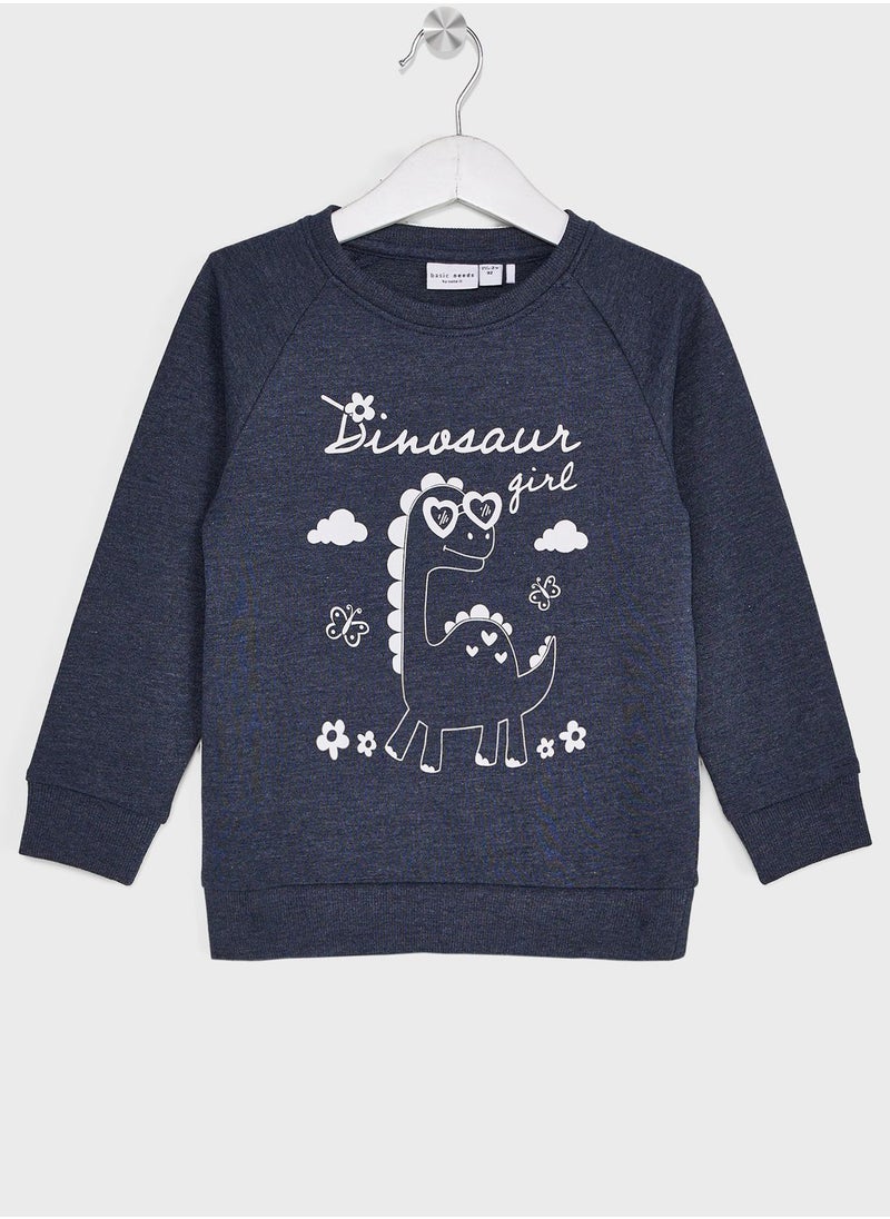 NAME IT - Kids Dinosaur Sweatshirt - Image 1