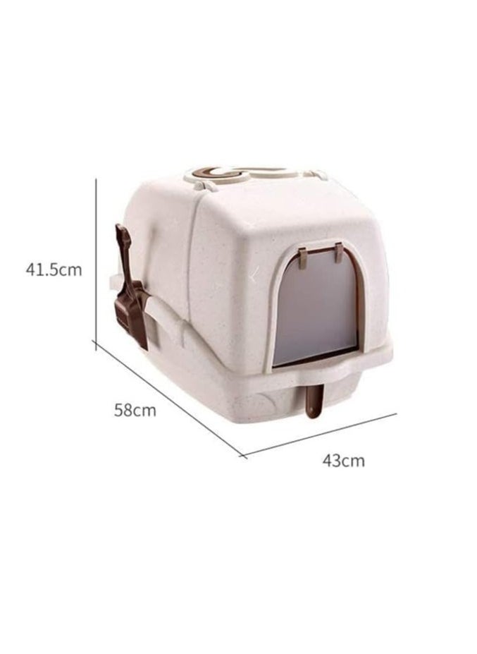 Dubkart - Cat Litter Box Closed Cat Toilet Box Pan - Image 1
