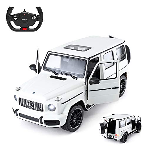RASTAR OffRoad Remote Control Car 114 MercedesAMG G63 RC OffRoader Toy Car Doors OpenWorking Lights White24Ghz - Image 1