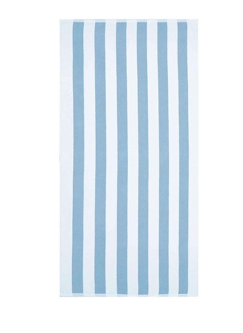 Signoola 2 Kids Bath towels 50 x 100 cm Light Blue Stripes, 100% cotton. - Image 1