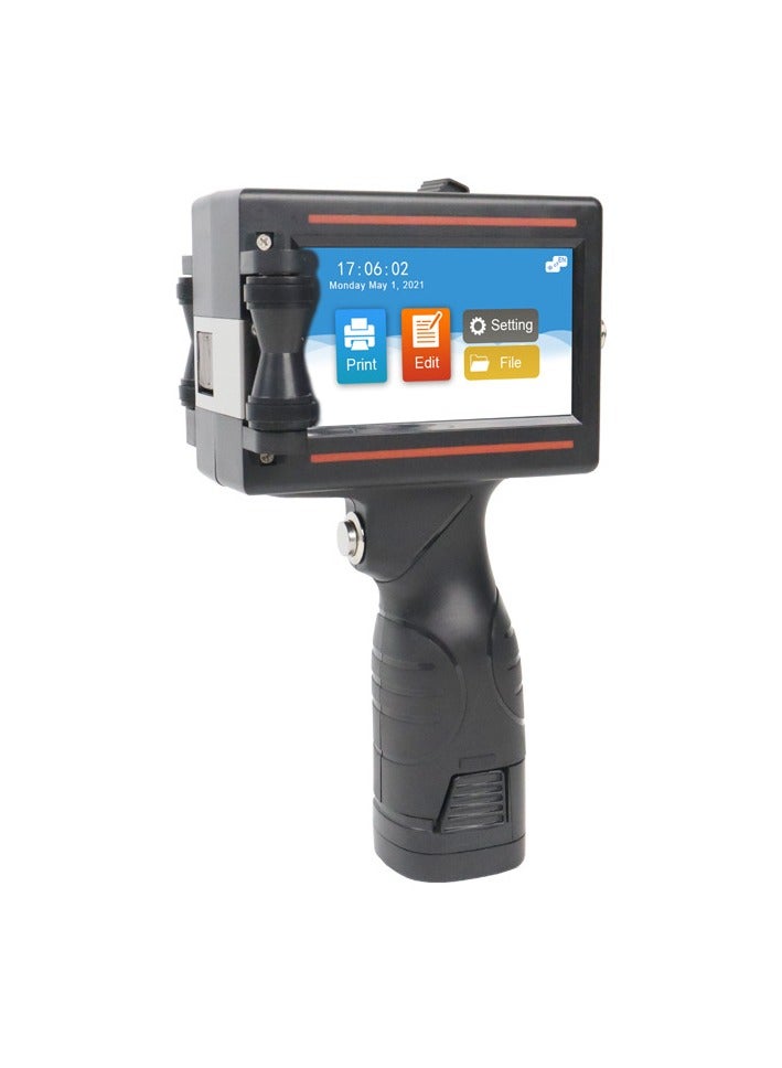 Portable 12.7mm Handheld Inkjet Printer QR Barcode Batch Number Logo Expiry Date Label Printer 25 Languages Non-encrypted - Image 2