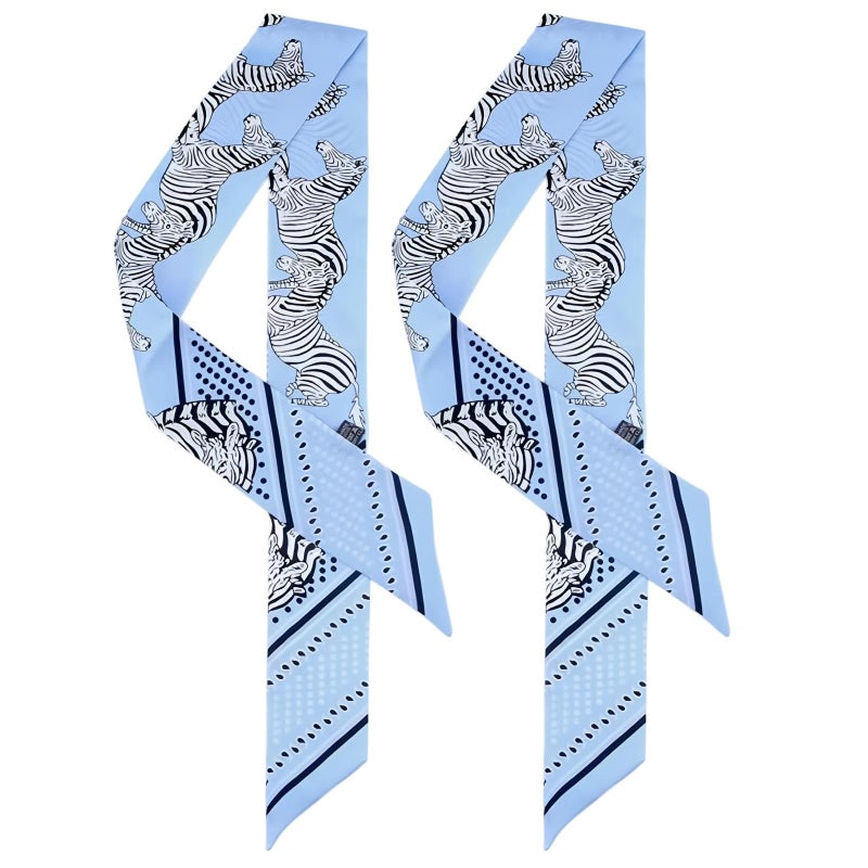 COtheSumay 100 Mulberry Silk Scarf for HandbagsBags and Purses2 Pcs 2x35 Hair Ribbon Skinny Neck Scarves for Women