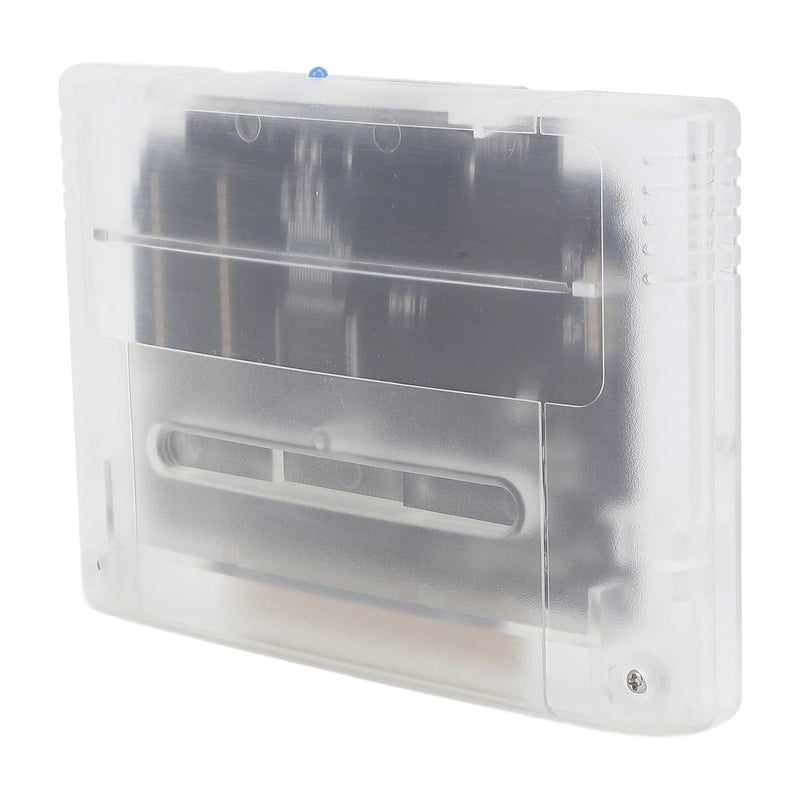 Fydun 3000 in 1 Game, Professional 8GB Memory Card Classics High Speed Multifunctional for SNES SFC Gaming Console Purple Transparent Automatic Save Backup Games (Transparent White) - Image 1