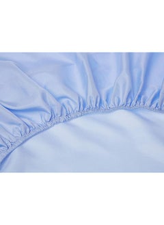 iBed Home Fitted Bedsheet 3Pcs Set Microfiber King Size Pastel Blue  - Image 2