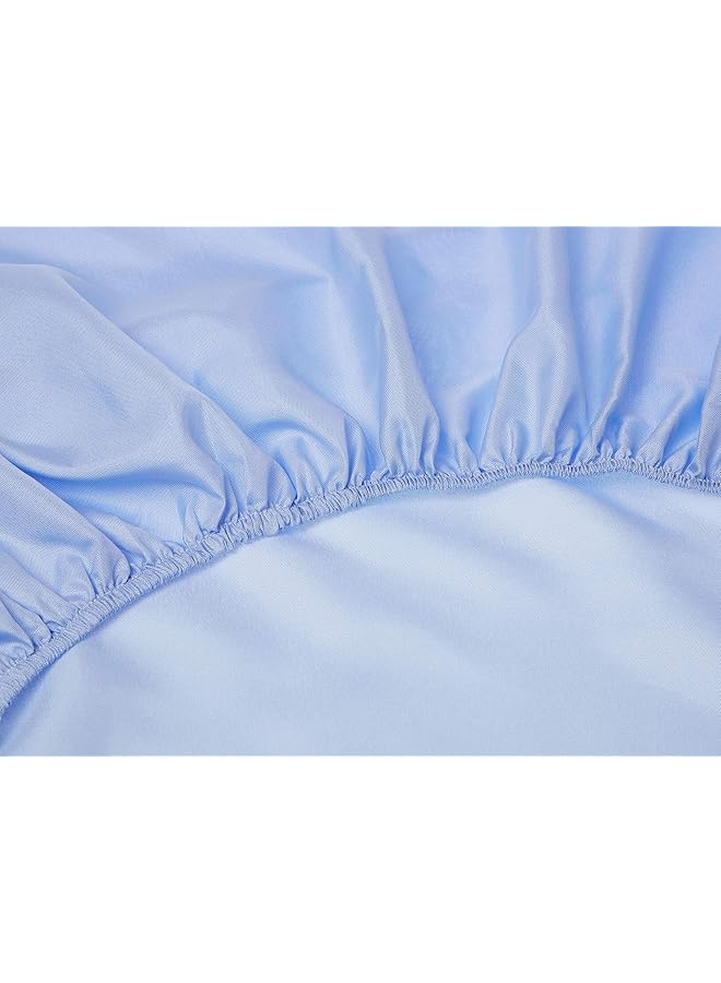 آي بيد هوم طقم ملاءة سرير مكون من 3 قطع من الألياف الدقيقة مقاس كينج، أزرق فاتح - Image 2