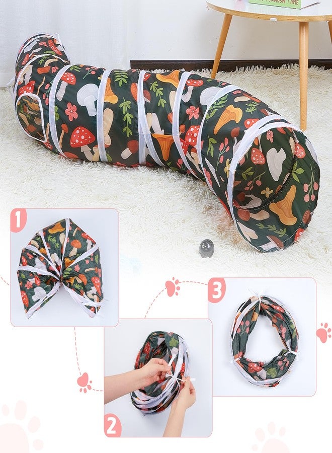 Glittme Cat Tunnel, Cat Tunnels for Indoor Cats, S-Shape Cats Cave with Cat Toys, Foldable Cat Tubes and Tunnels for Cats, Rabbit, Puppy, Guinea Pig - Image 5