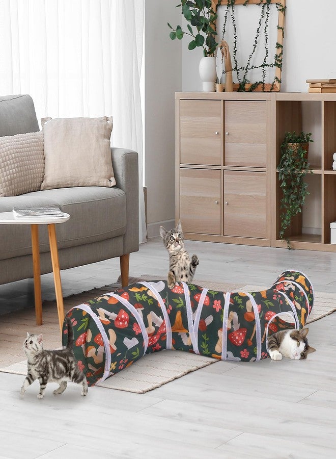 Glittme Cat Tunnel, Cat Tunnels for Indoor Cats, S-Shape Cats Cave with Cat Toys, Foldable Cat Tubes and Tunnels for Cats, Rabbit, Puppy, Guinea Pig - Image 2