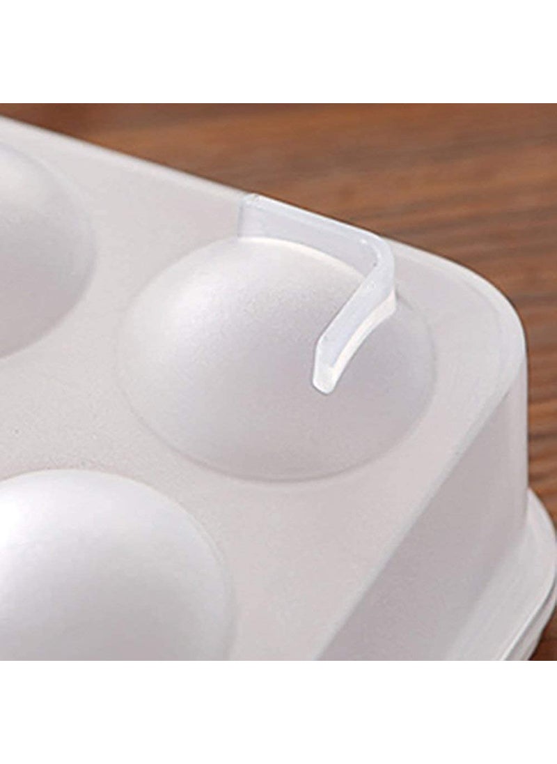 BluBasket - BluBasket Egg Holder for Refrigerator Deviled Egg Tray Carrier with Lid Fridge Egg Dispenser Egg Storage Stackable Plastic Egg Containers 24 Egg Box - Image 1