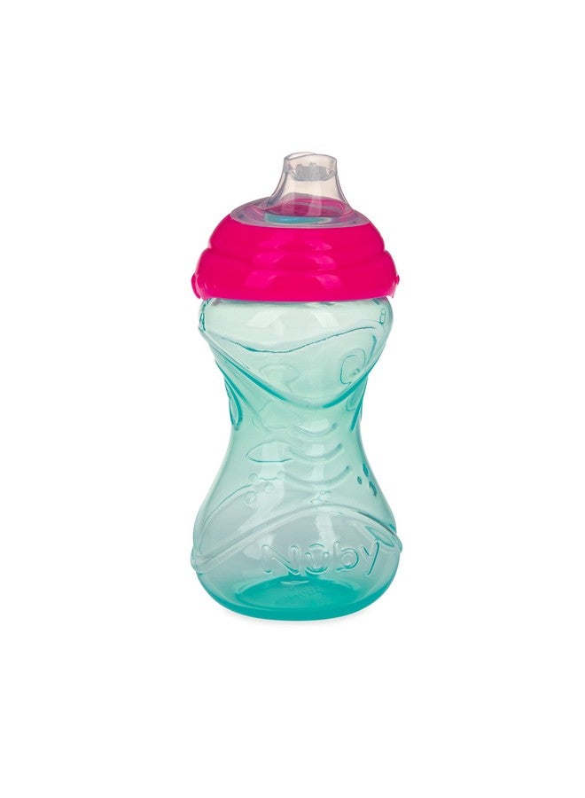 نوبي كوب شرب سهل الإمساك من نوبي كليك إت، فوهة ناعمة مانعة للانسكاب، للبنات - (عبوة من 3 قطع) 10 أونصة - 6 أشهر فأكثر - Image 2