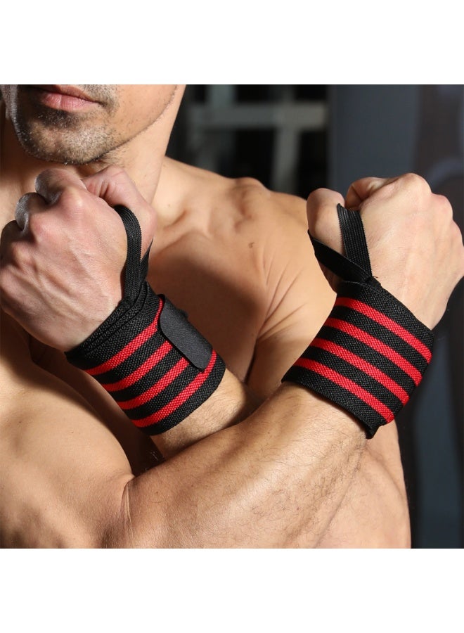 2 قطعة أساور معصم للرجال والنساء لرفع الأثقال مع حلقة إبهام، أساور دعم المعصم للتمارين الرياضية، أساور معصم احترافية من الدرجة الأولى، تدريب متقاطع - Image 5