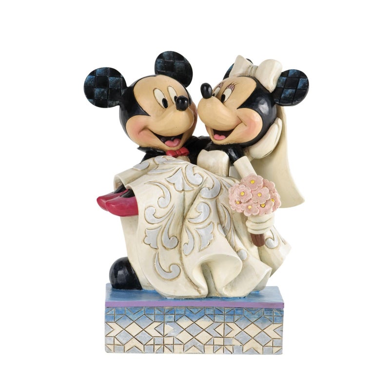 Enesco Disney Traditions by Jim Shore Mickey and Minnie Mouse Cake Topper Stone Resin Figurine 65