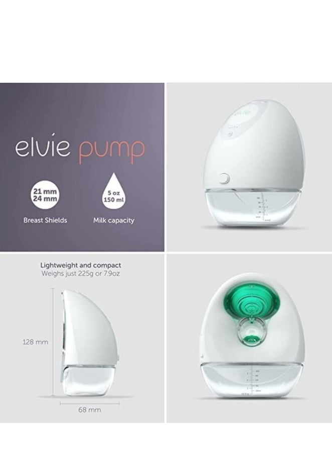 elvie Elvie Pump - Electric Breast Pump for Easy Pumping, Convenient, Portable Nursing Pump with App Function to Track The Pumping History (Single, 24mm & 28mm Shields)  - Image 3