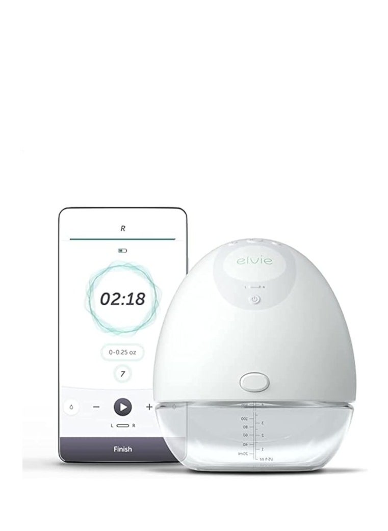 elvie Elvie Pump - Electric Breast Pump for Easy Pumping, Convenient, Portable Nursing Pump with App Function to Track The Pumping History (Single, 24mm & 28mm Shields)  - Image 1