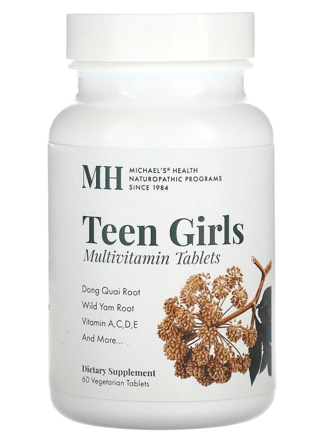 Michael's Naturopathic Teen Girls Multivitamin 60 Vegetarian Tablets - Image 1