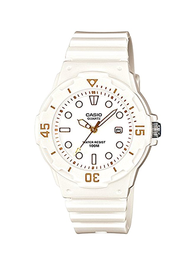 CASIO Women Water Resistant Resin Analog Watch LRW-200H-7E2VDF - 39 mm - White - Image 1