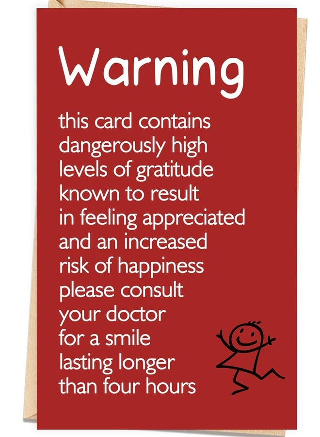 Londue Thank You Card with Humor, Funny Appreciation Card, Thank You Gift for Coworker Teacher Boss Friend, Humor Gratitude Card - Image 1