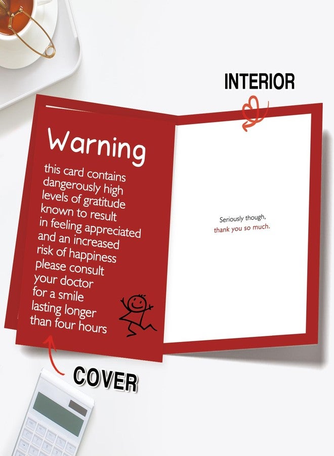 Londue Thank You Card with Humor, Funny Appreciation Card, Thank You Gift for Coworker Teacher Boss Friend, Humor Gratitude Card - Image 2