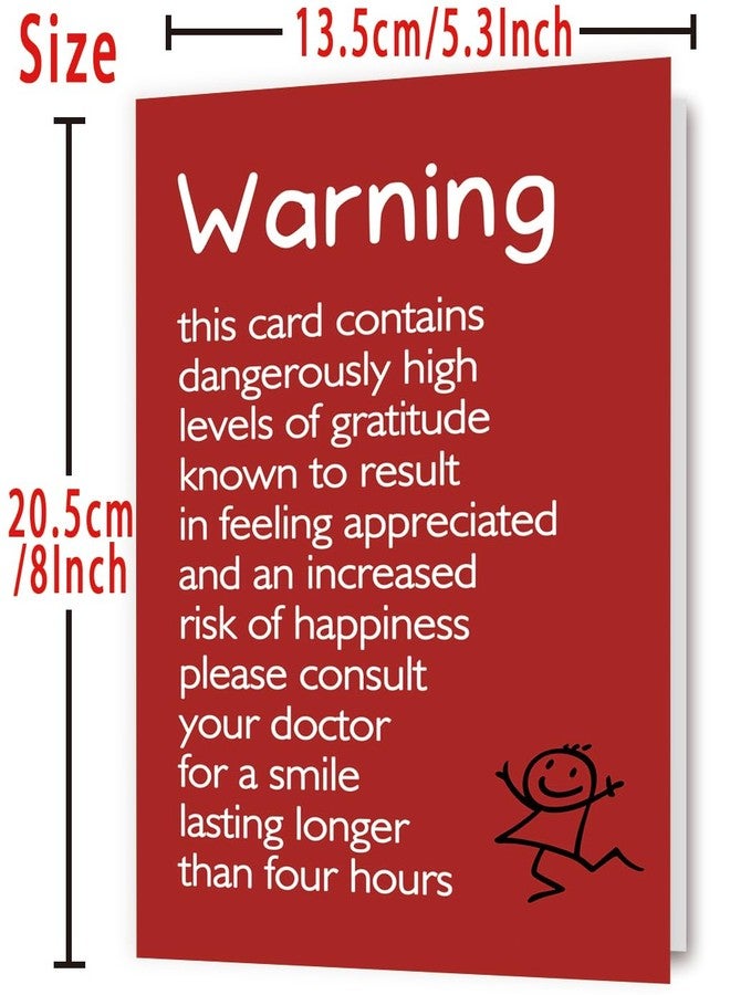 Londue Thank You Card with Humor, Funny Appreciation Card, Thank You Gift for Coworker Teacher Boss Friend, Humor Gratitude Card - Image 3