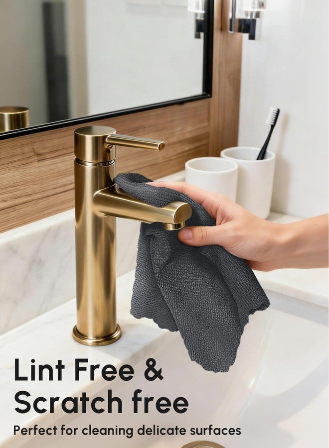 SOOWASH Microfiber Cleaning Cloths Roll, 75 Pack Tear Away Microfiber Towels Roll, 12" x 12" Lint Free Rags, Reusable Cleaning Cloths, Washable, Scratch Free,Ultra Absorbent Dish Rags(Dark Grey) - Image 4